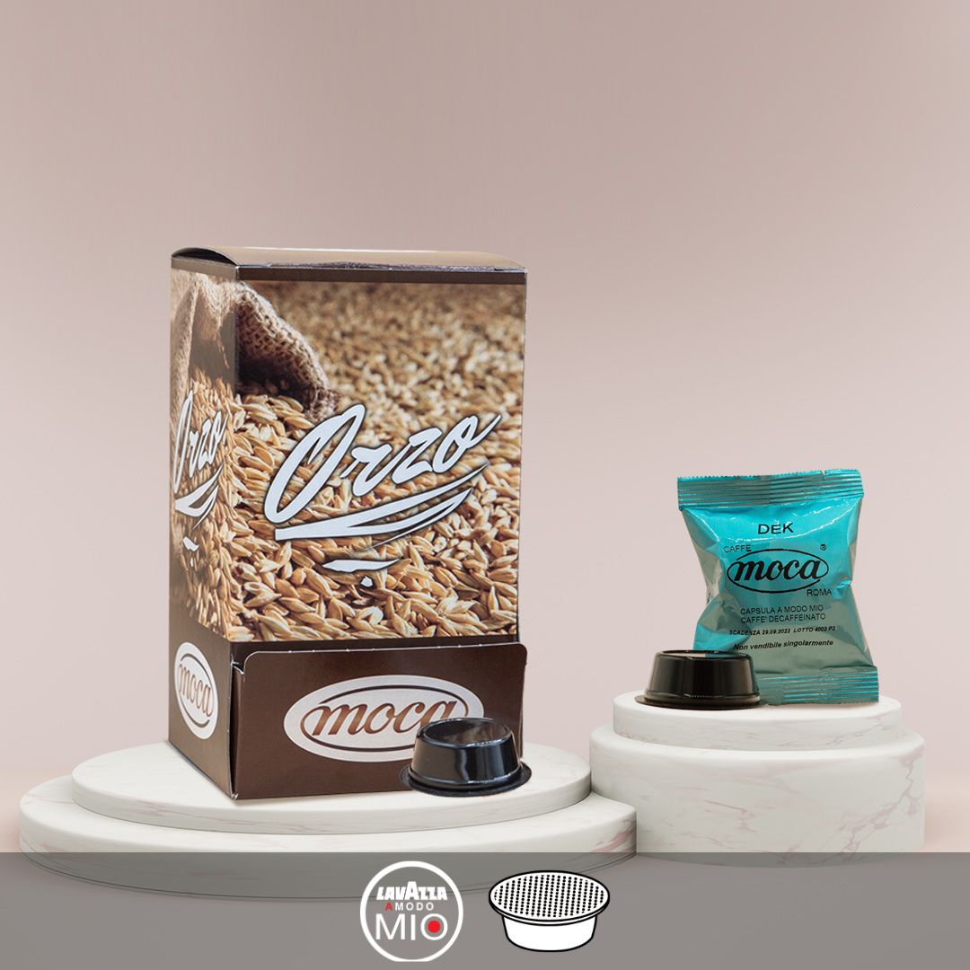 Capsule Caffè Moca - Compatibili A Modo Mio - Dek + Orzo