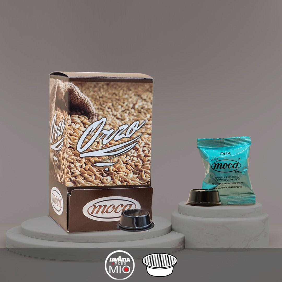 Capsule Caffè Moca - Compatibili A Modo Mio - Dek + Orzo