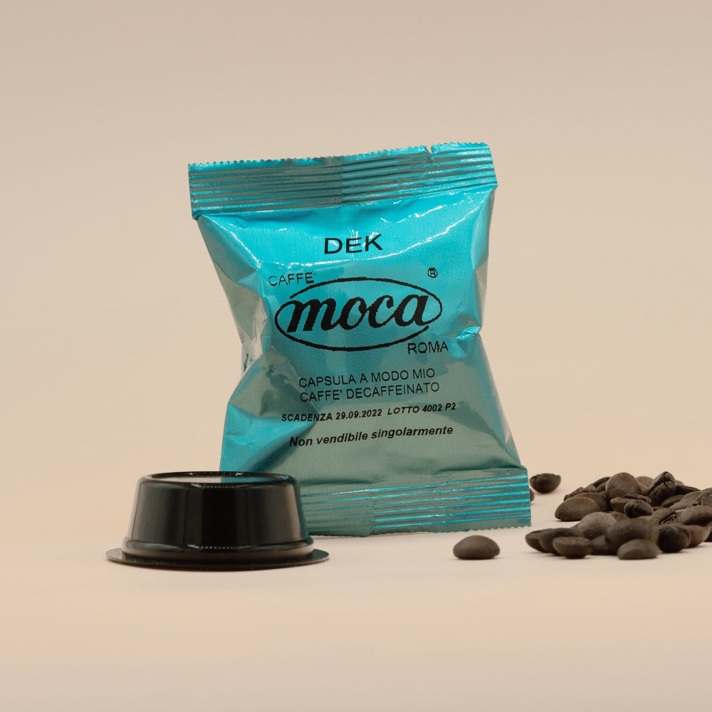Capsule Caffè Moca - Compatibili A Modo Mio - Decaffeinato Dek - 96 pz