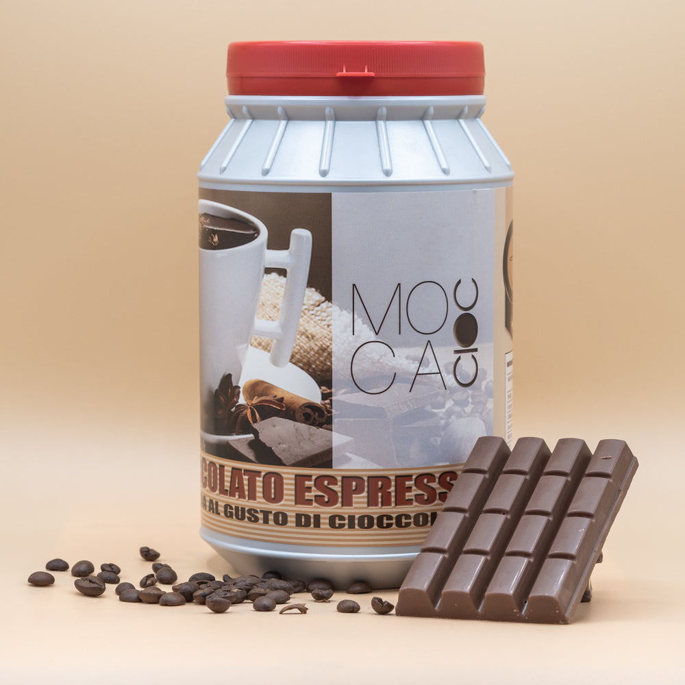 Hot Chocolate Mocha - Soluble Chocolate Flavored Drink - Barcioc - 1 kg Jar