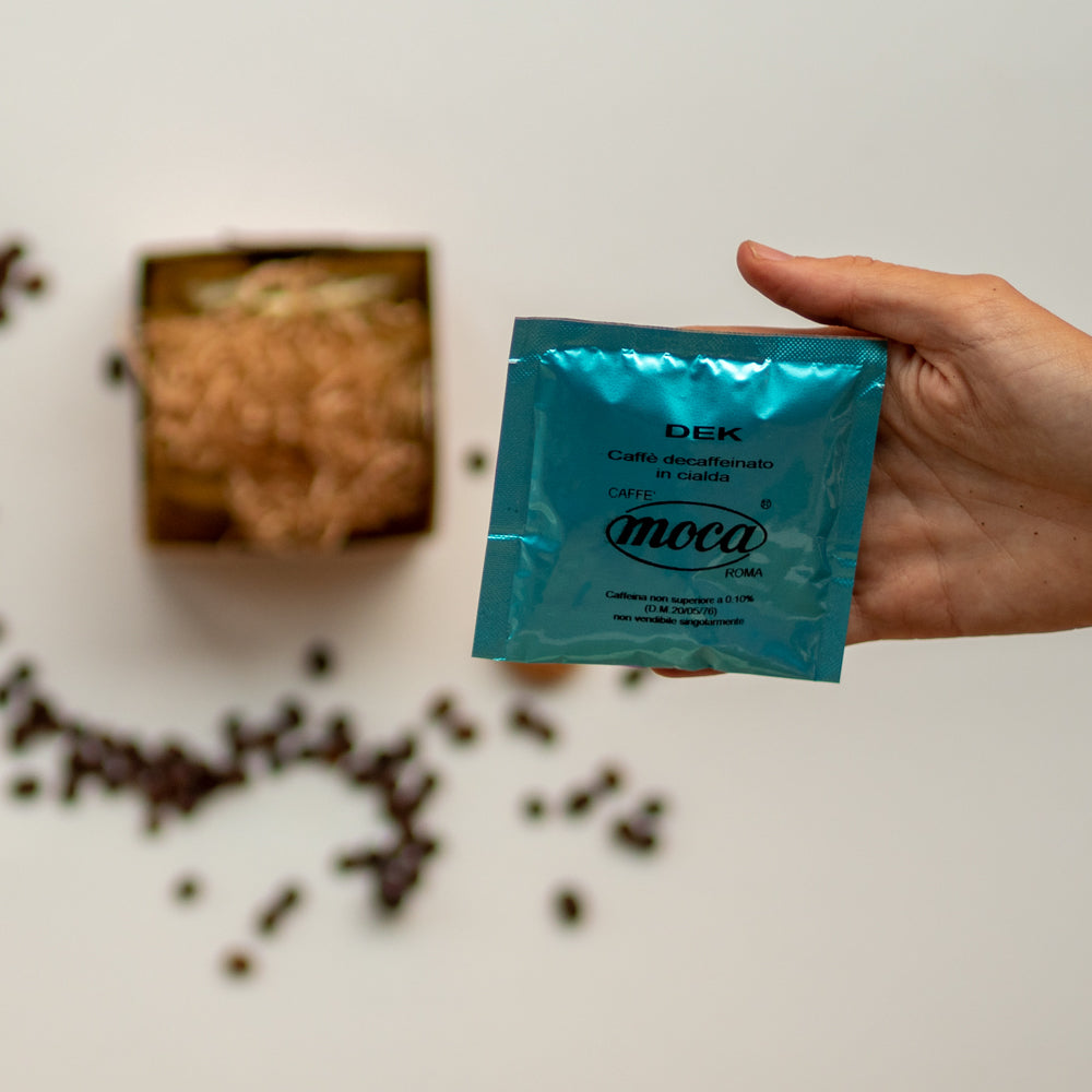 Coffee pods Moca - Dek - 50pcs ESE 44 mm in compostable filter paper