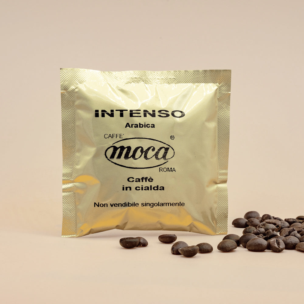 Caffè in cialde Moca - Intenso - 50pz ESE 44 mm in Carta Filtro Compostabile