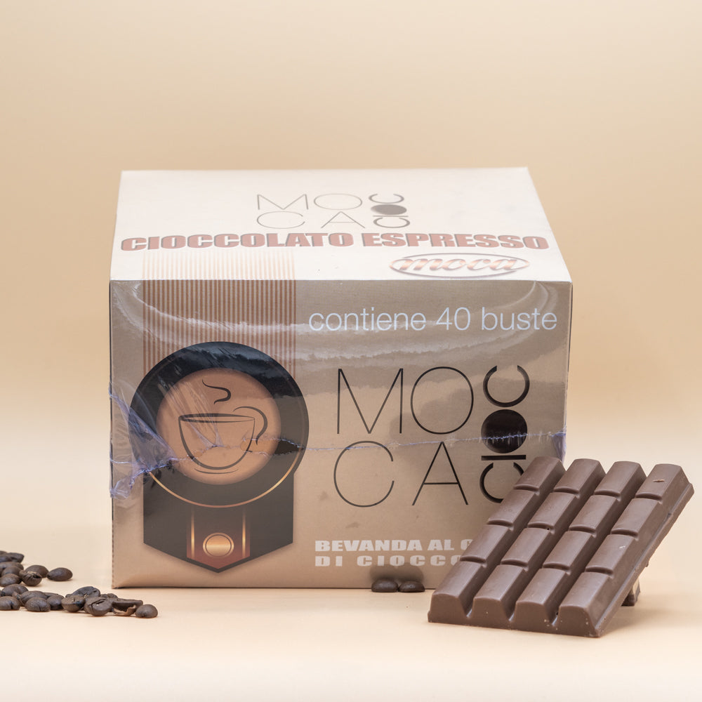 Cioccolata Calda Moca - Bevanda Solubile al Gusto di Cioccolato - Mocacioc - 40 Bustine da 25gr