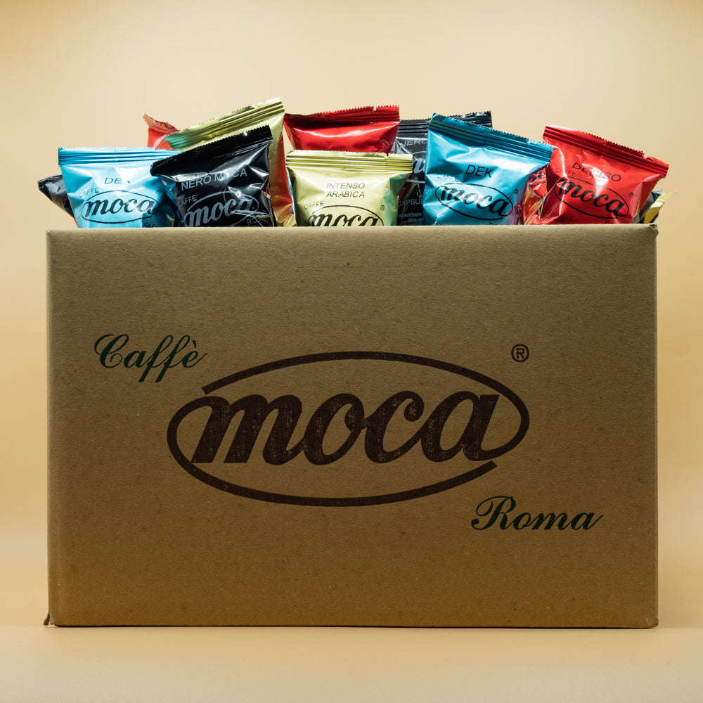 Caffè Moca, espresso italiano in capsule e cialde