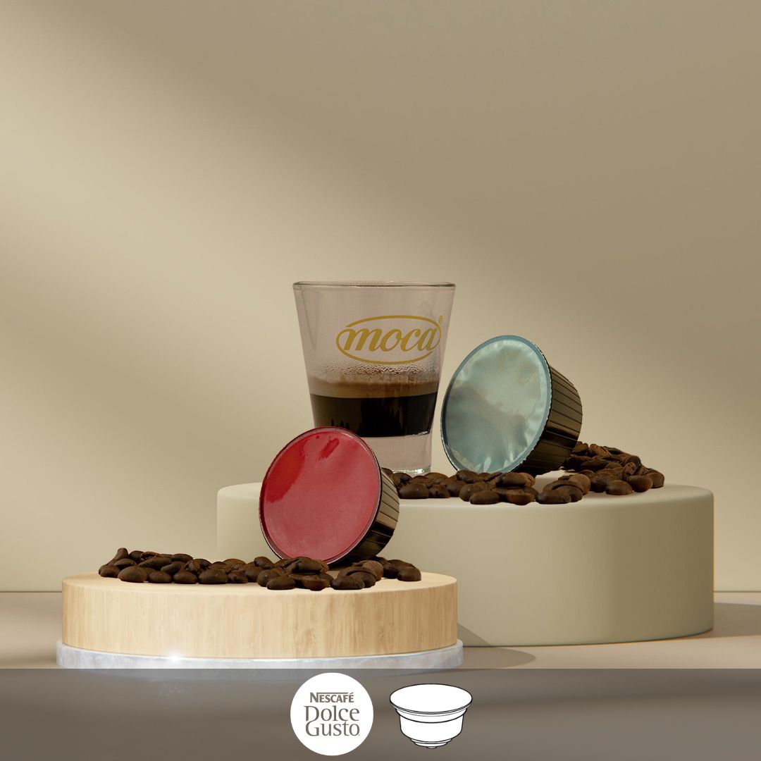 Moca Coffee Capsules - Compatible with Nescafé Dolce Gusto - Decaffeinated Coffee - Dec + Deciso