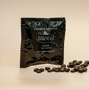 Caffè in cialde Moca - Nero - 300pz ESE 44 mm in Carta Filtro Compostabile (Abbonamento Timea)