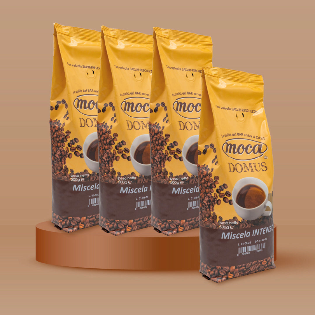 Caffè in grani Moca confezione FAMIGLIA - Intenso - 4x500g