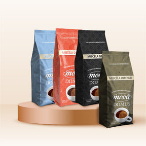 Caffè in grani Moca confezione FAMIGLIA - Mix multigusto - 4x500g