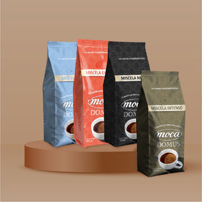 Caffè in grani Moca confezione FAMIGLIA - Mix multigusto - 4x500g