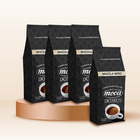 Caffè in grani Moca confezione FAMIGLIA - Nero - 4x500g