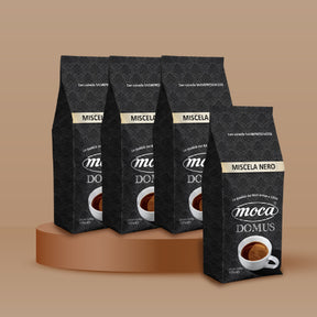 Caffè in grani Moca confezione FAMIGLIA - Nero - 4x500g