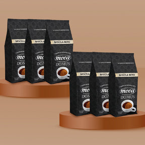 Caffè in grani Moca confezione FAMIGLIA - Nero - 6x500g