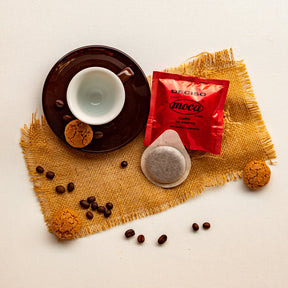 咖啡包摩卡咖啡 - Deciso - 150 个 ESE 44 毫米可堆肥滤纸