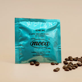 Coffee pods Moca - Dek - 50pcs ESE 44 mm in compostable filter paper 