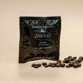 Caffè in cialde Moca - Nero - 50pz ESE 44 mm in Carta Filtro Compostabile