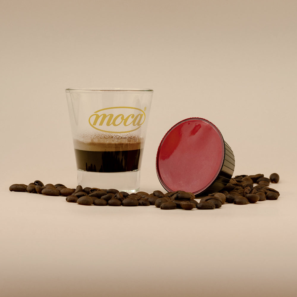 单剂量摩卡咖啡胶囊 - 与 Nescafè Dolce Gusto 兼容 - Deciso - 10 包。 10 个上限。 - 100 个
