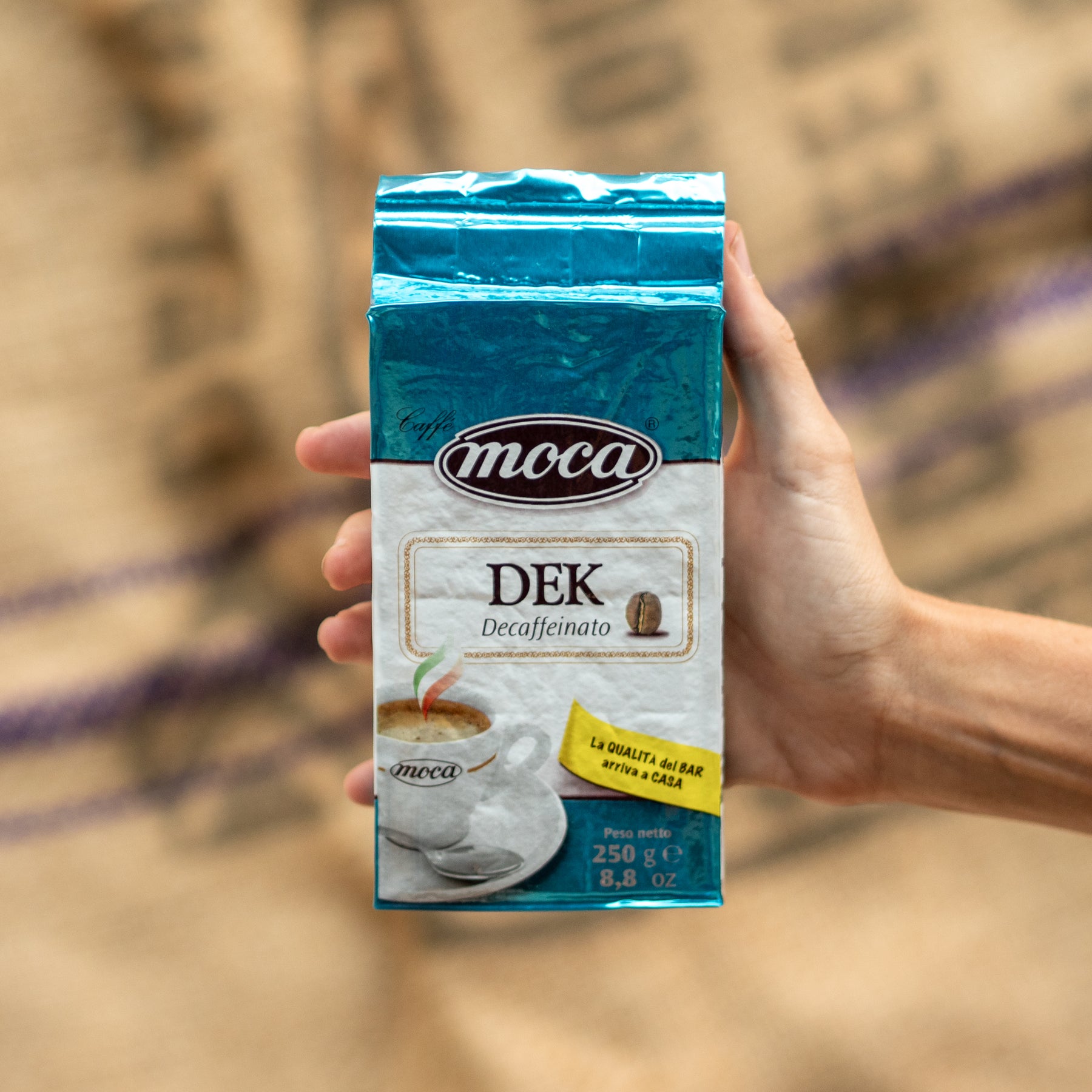 摩卡摩卡咖啡粉 1KG - Dek - 4 个真空包装和 250g 保鲜袋
