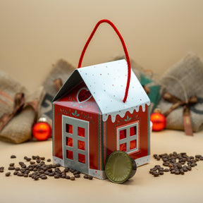 Casetta natalizia con 10 capsule di caffè - Compatibili Nescafè Dolce Gusto