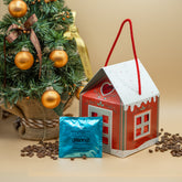 Casetta natalizia con 20 cialde ESE 44 mm in Carta Filtro Compostabile - gusto Dek