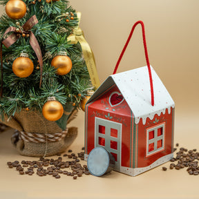 Casetta natalizia con 10 capsule di caffè - Compatibili Nescafè Dolce Gusto